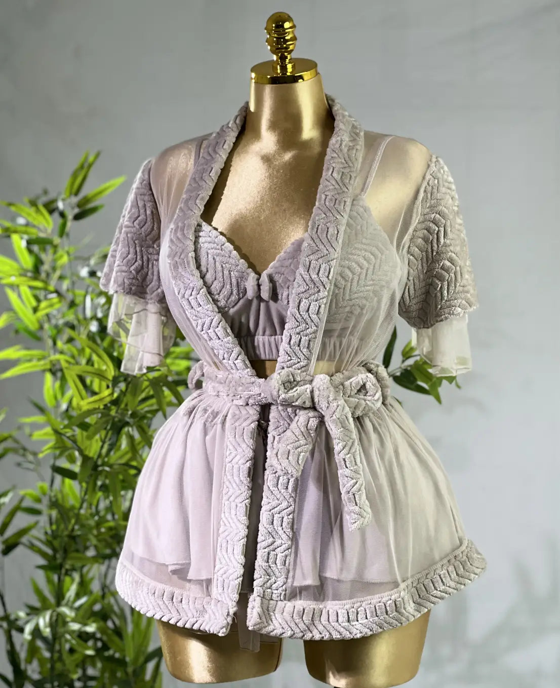 Winter pajama set 3 pieces code 7107