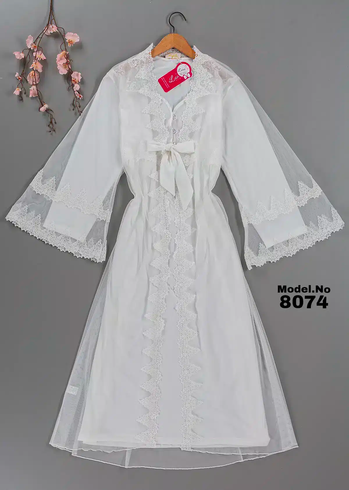 Maternity shirt and robe model, code 8074