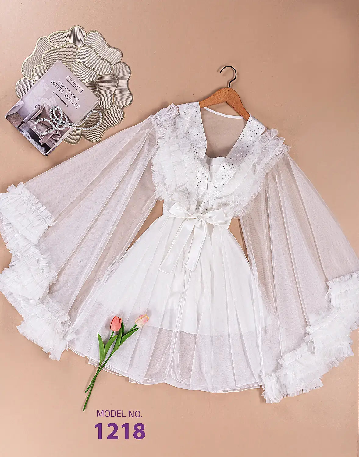 Short Bridal Rob Cod 1218 W