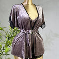 Velvet pajama set 3 pieces code 7114