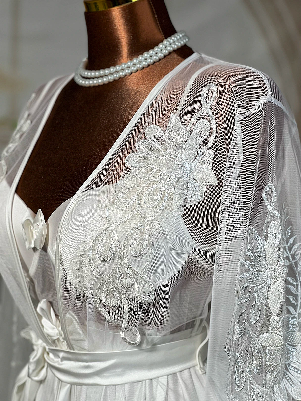 Sort Bridal Rob Set.Cod 9449