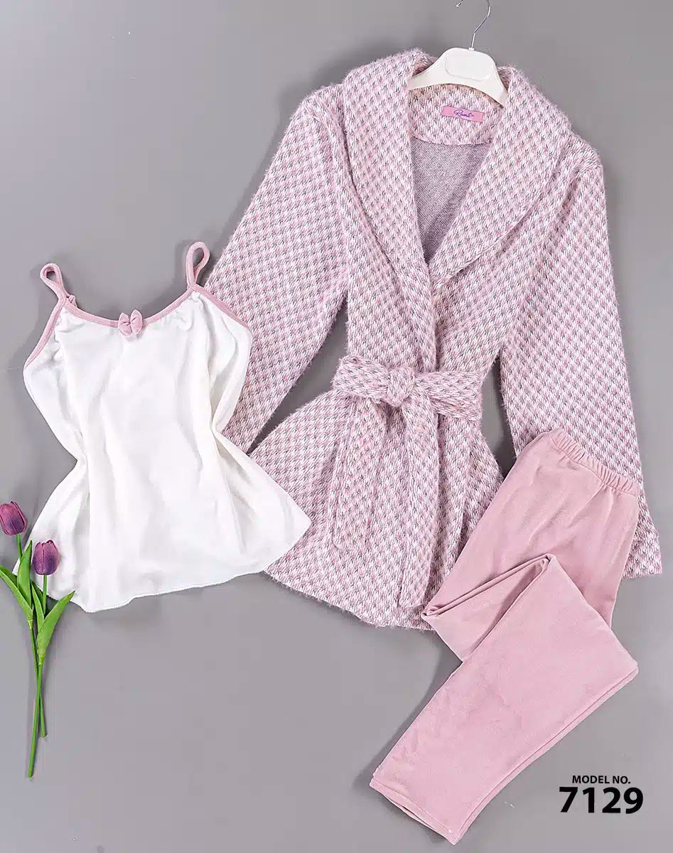 Winter Pyjama Set 3 Pieces Code 7129