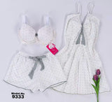 Short Babydoll 3 Pieces Code 9333