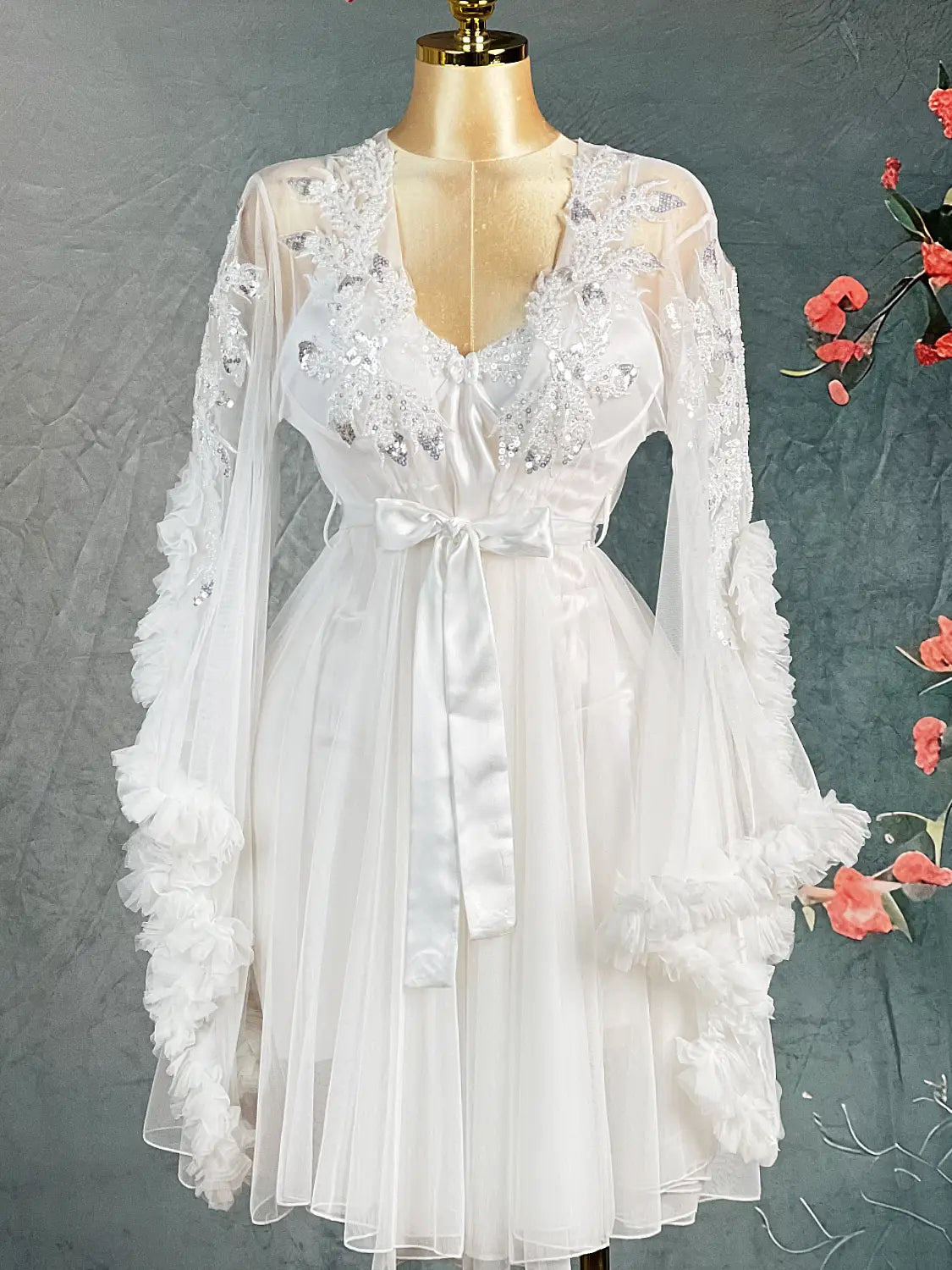 Short Bridal Rob Cod 2440 W