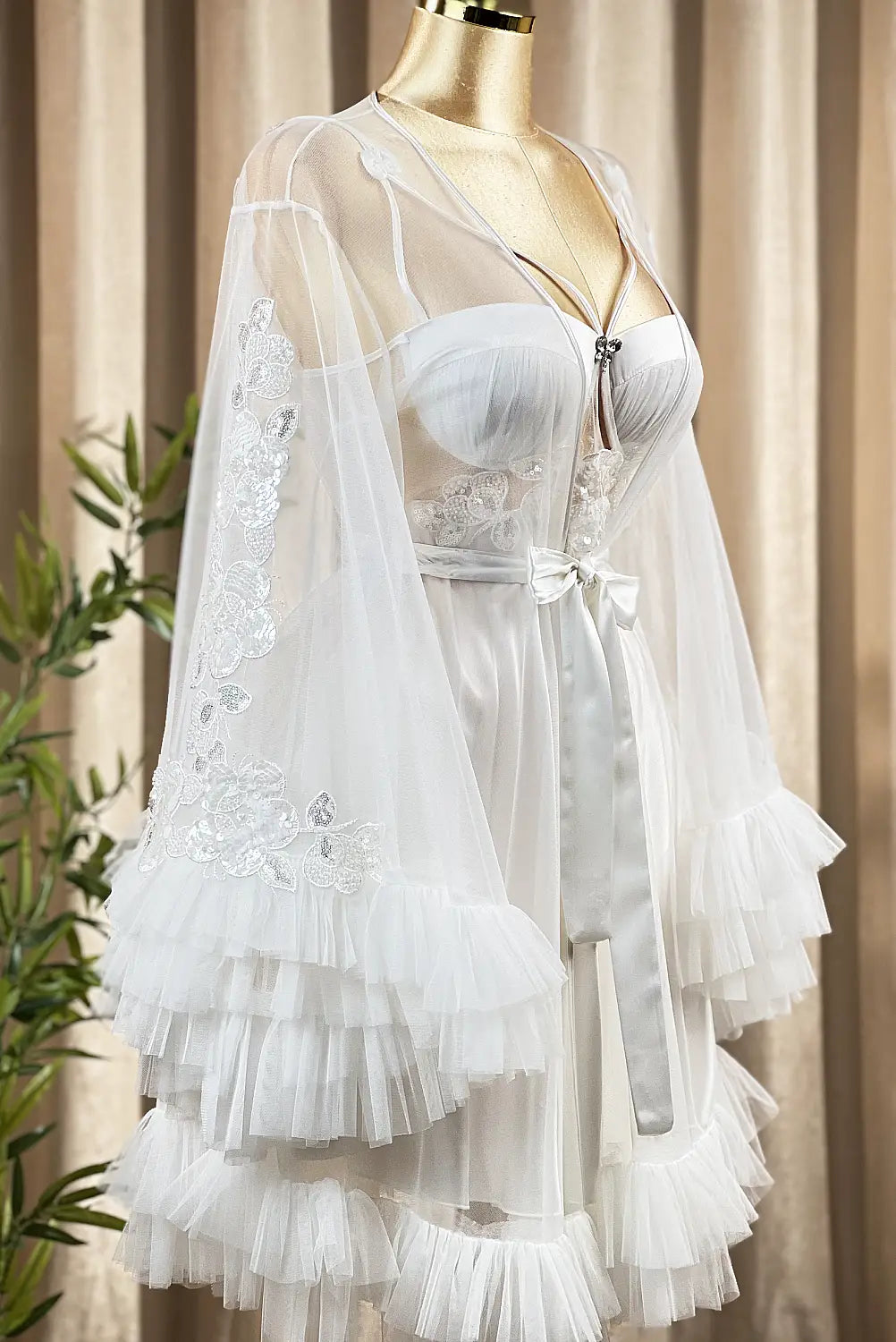 Short Bridal Rob Cod 2449 W