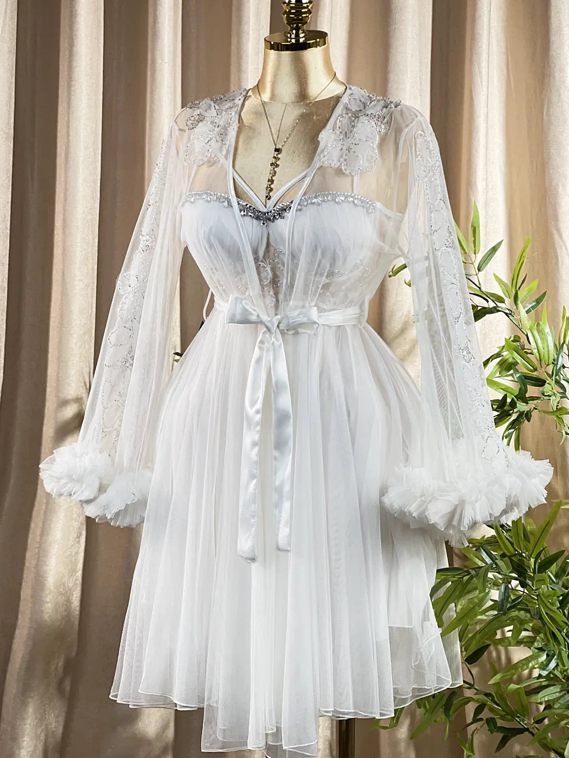 Short Bridal Rob Cod 2451 W