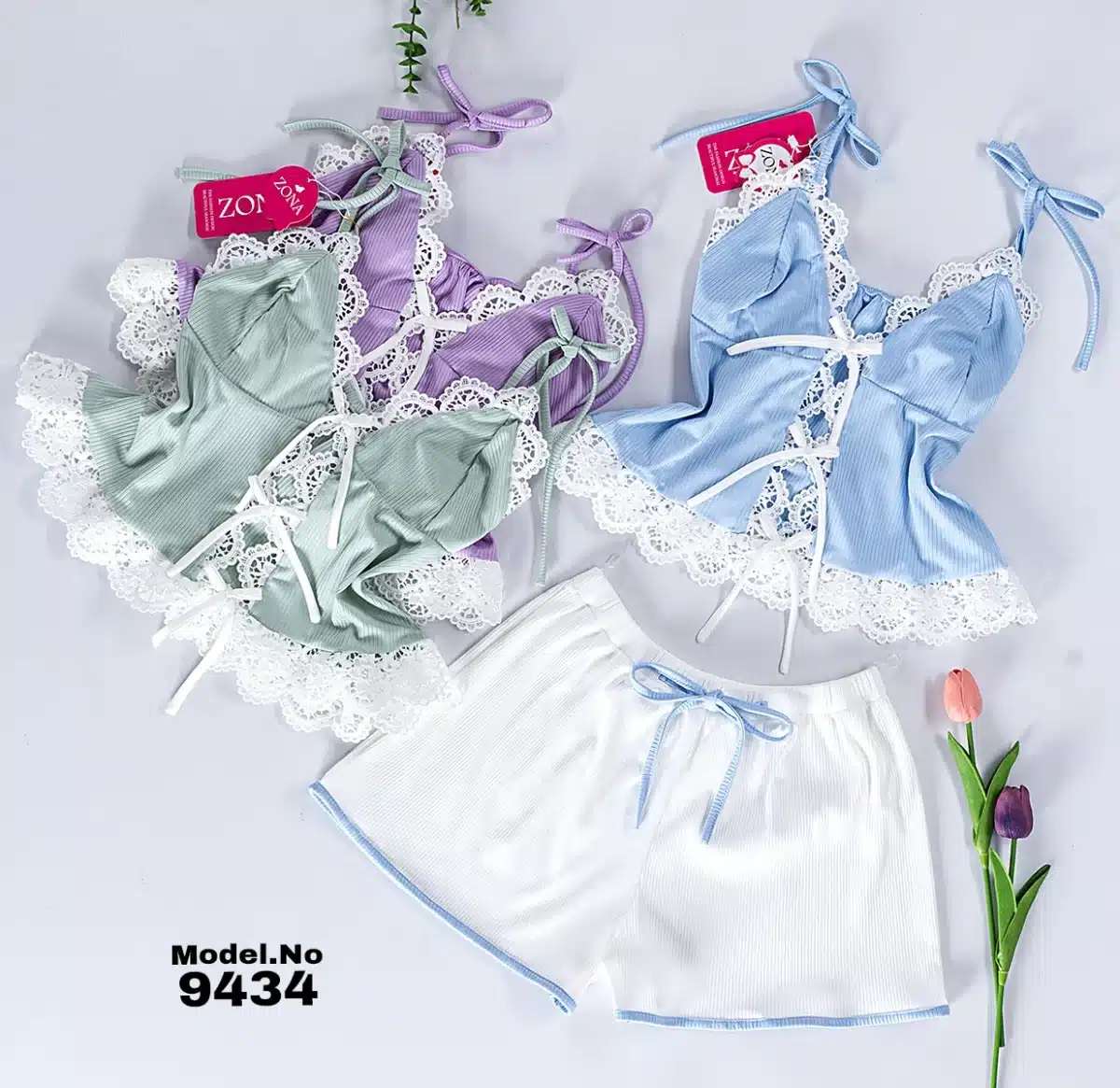 ⁦موديل بيجامه شورت كود 9434⁩ - الصورة ⁦1⁩